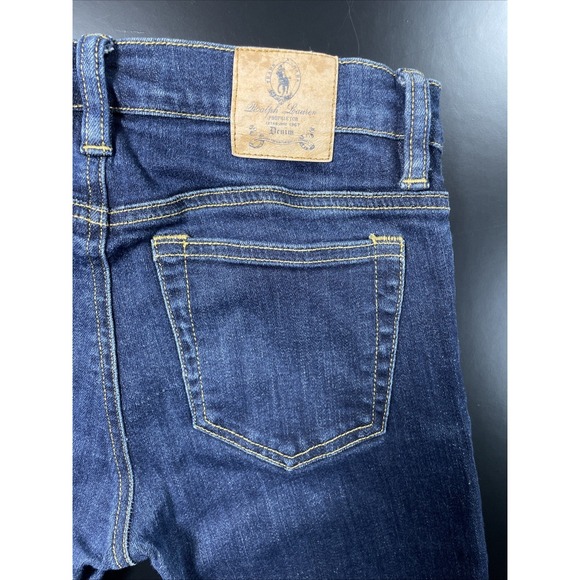 Ralph Lauren Sport Women's Stretch Jeans Size 27x31 Dark Wash Denim - Picture 7 of 8